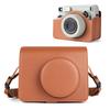 HIYQIN Case for Fujifilm Instax Wide 400 Film, Instax Wide 400 Case, Instax Wide 400 Camera Cover, Full Protection, PU Leather, with Shoulder Strap (B