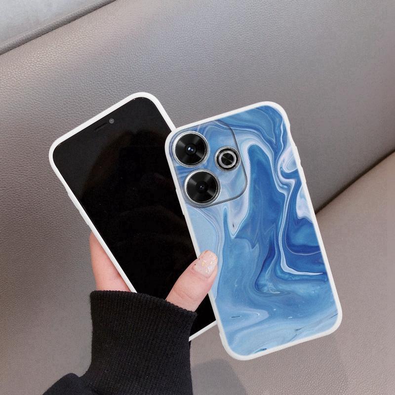 Marble Soft Silicon Case For Xiaomi Redmi Note 13 Pro 13C 14T 15 Poco C65 Samsung A55 A35 M34 M35 S24 FE S25 Huawei Honor 200 iPhone Shockproof Cover