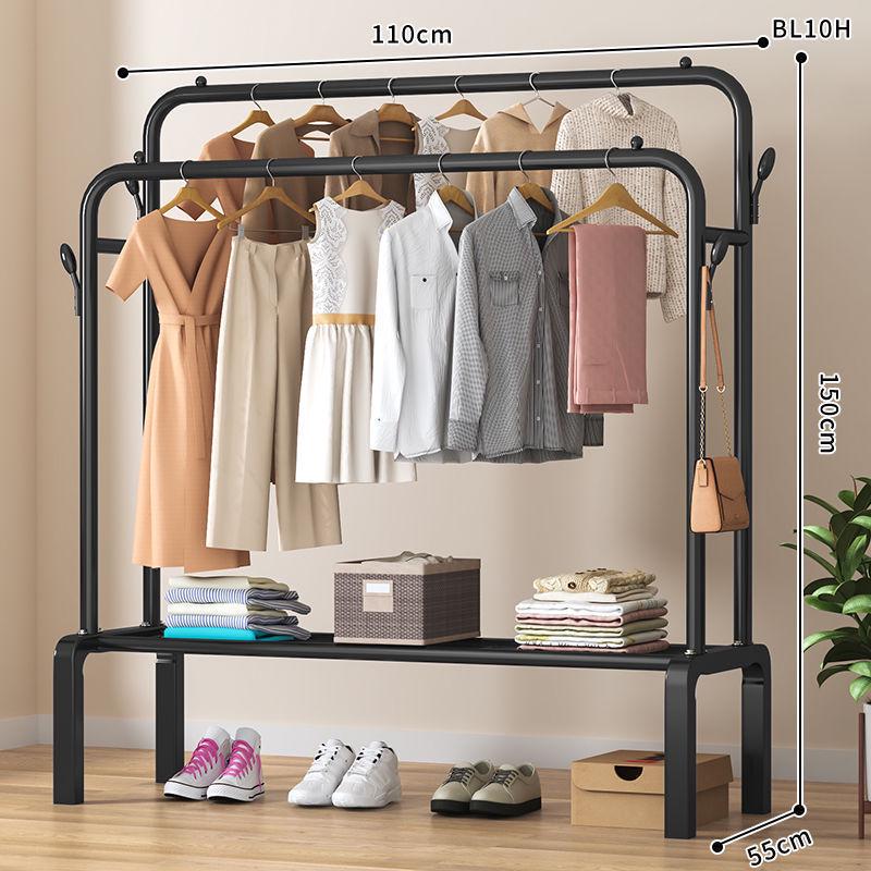 Multi-Functional Clothes Rack: Standing Drying & Coat Hanger for Bedroom, Dorm, or Balcony.