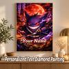 Gengar Custom Name Diamond Painting Personalized 5D Full Drill DIY Diamond Art Home Decor