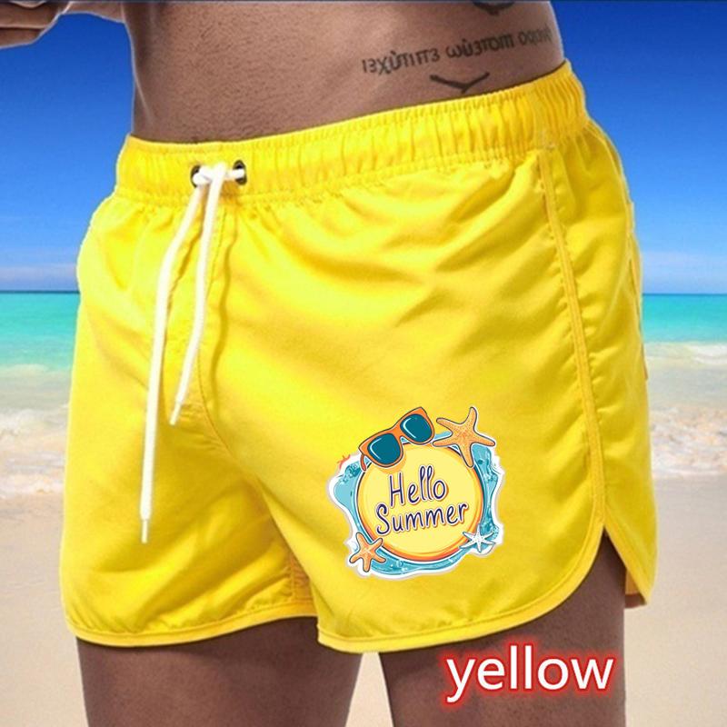 BBK-80 Summer New Men's Quick-Drying Swim Trunks Sports Pants Swimwear Beach Shorts Jogging Shorts Sports Creative Basketball Print