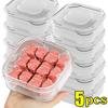 5/1 Stück Kunststoff Kühlschrank Aufbewahrungsbox Transparent Gefrierfleisch Gemüse Frischeerhaltung Aufbewahrungsbehälter Mit Deckel Für Küche