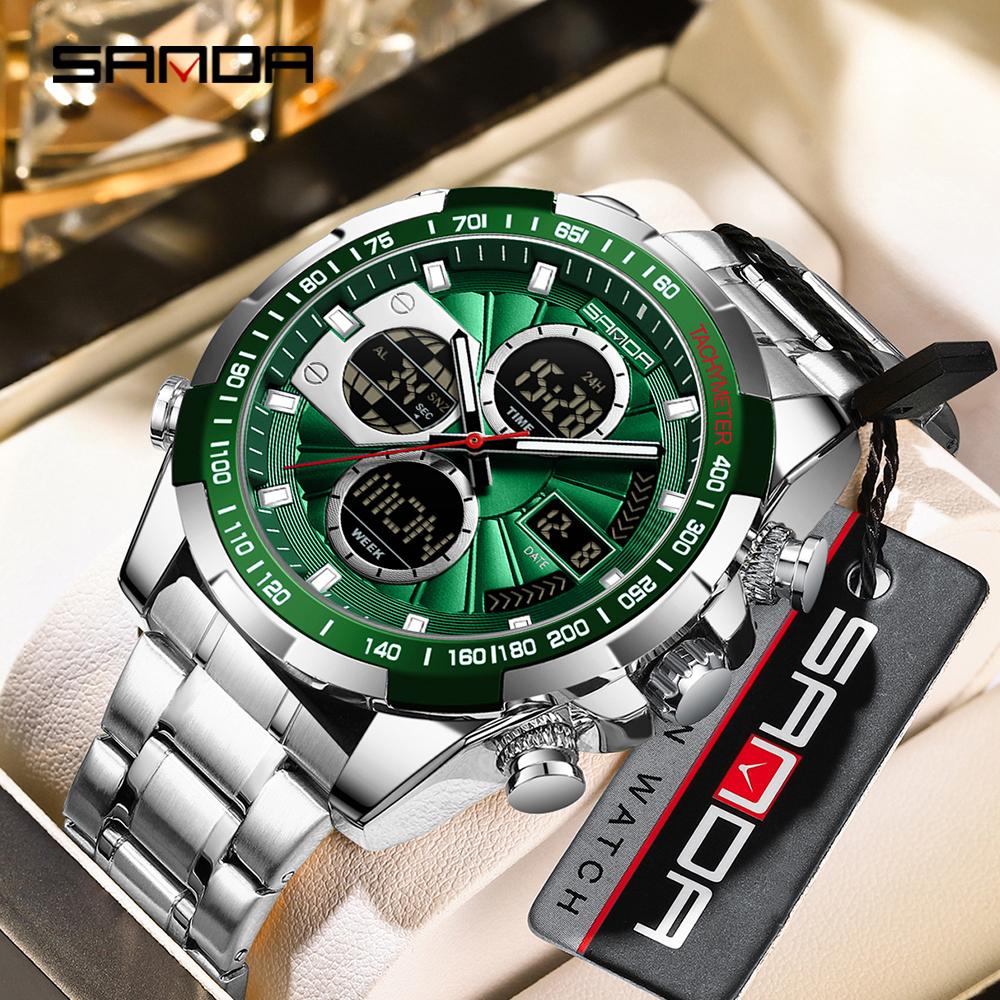 Digital LED Watch Men Sport Quartz Wristwatch Luxury Stopwatch Waterproof Male Electronic Clock