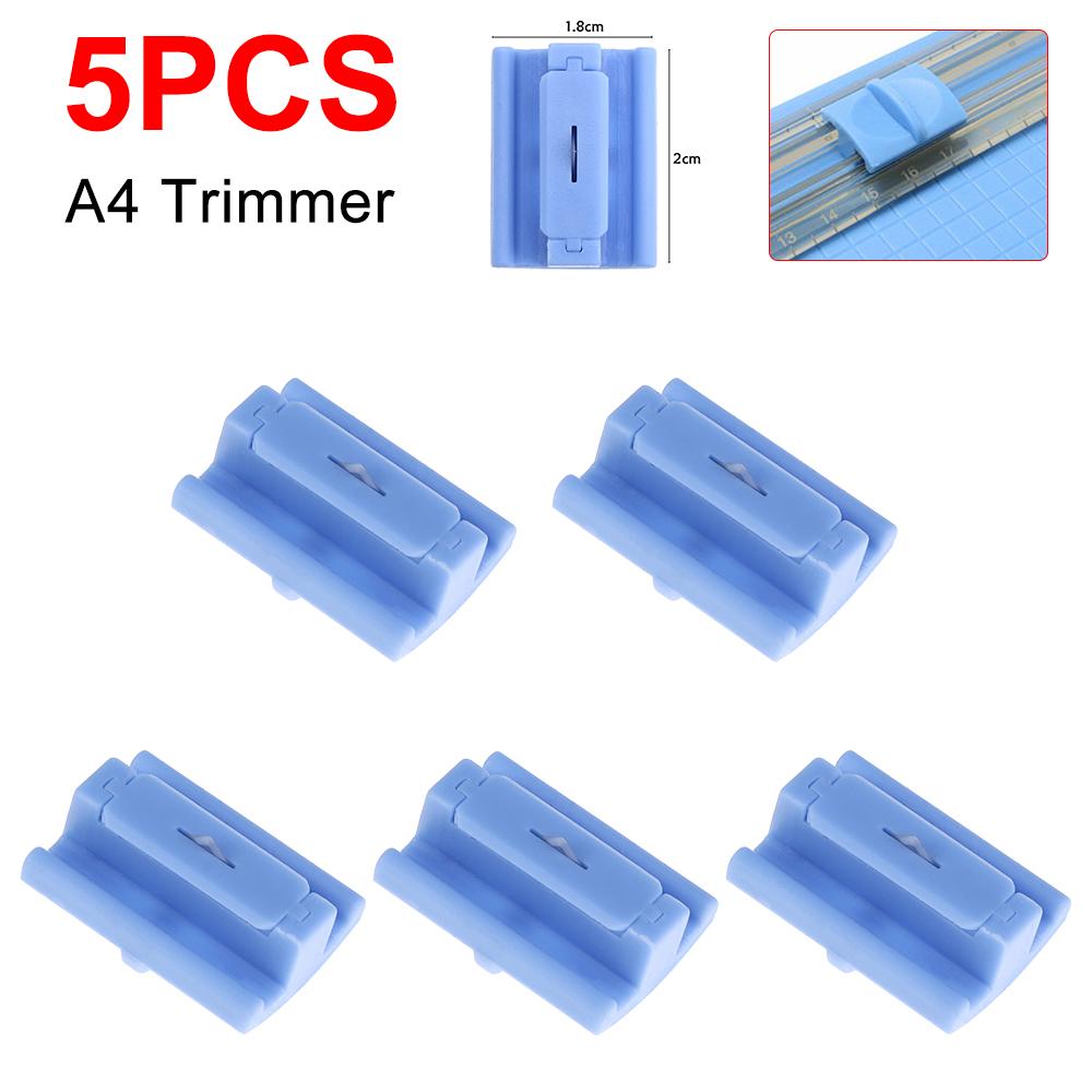 10 Stück A4/A5 Papier Schneiden Ersatzklingen Guillotine Papierschneider mit Ausziehbarer Skala für Fotoschneider Scrapbooking Zubehör