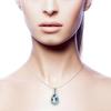Pear Cut Aquamarine Gemstone Handmade Pendant 925 Sterling Silver Teardrop Pendant