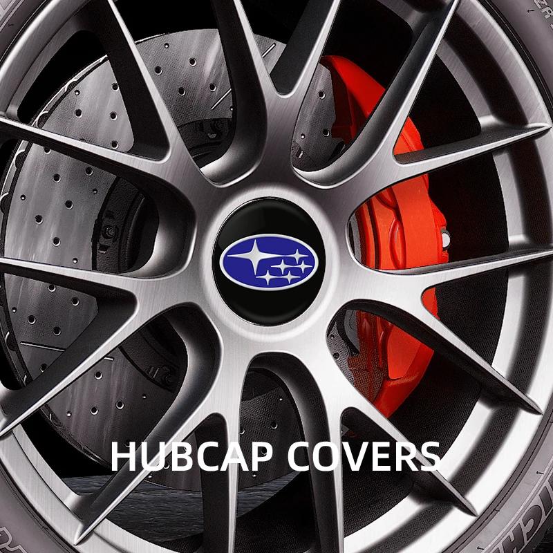 4pcs 56mm Car Wheel Center Hub Cap Badge Emblem Decal Car Stickers For SUBARU WRX STI Forester Impreza Legacy Outback BRZ XV Y17
