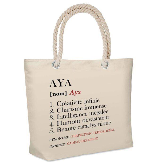 Sac de plage - PLANETEE - isotherme Aya Définition - Coton - Grande contenance - Imprimé en France