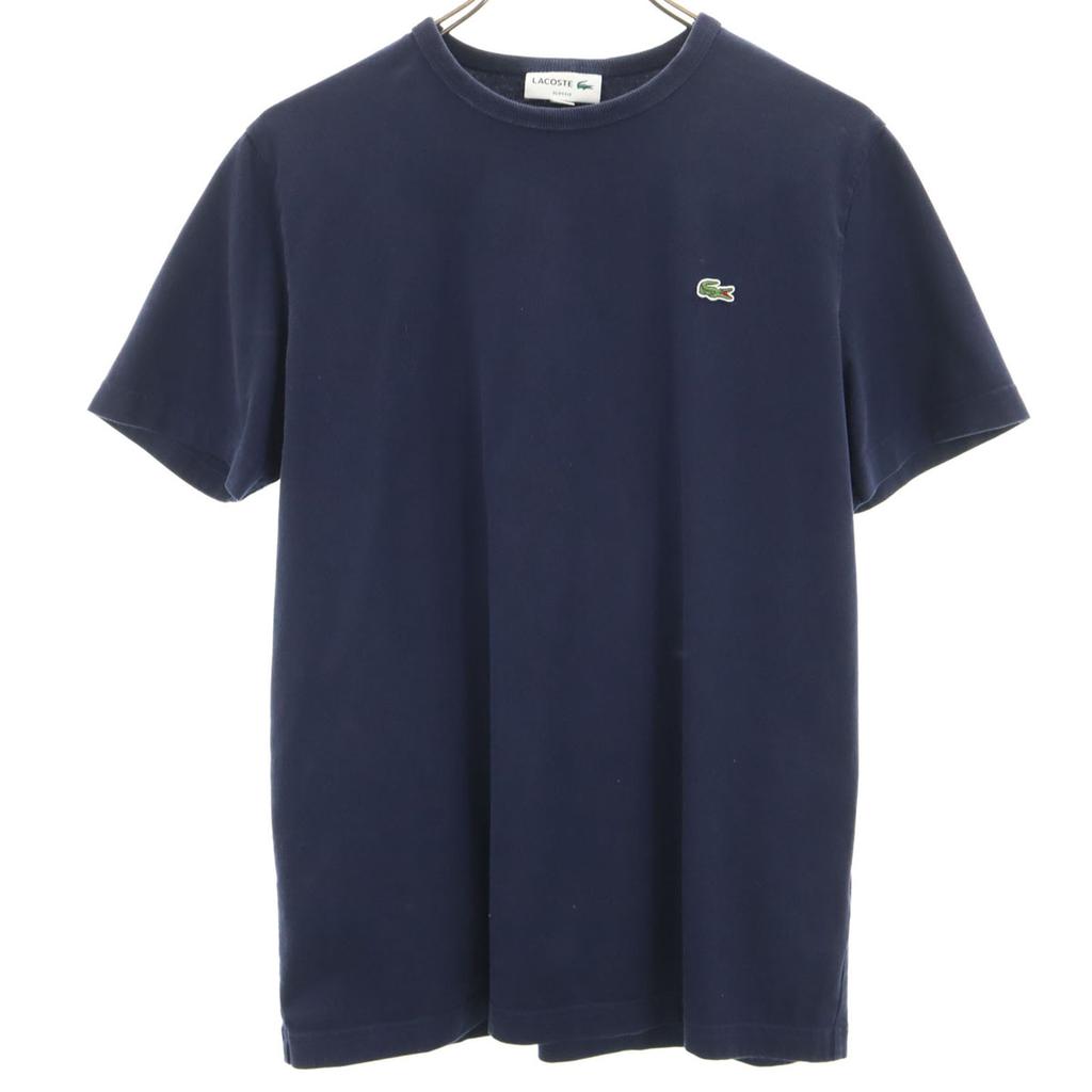 Lacoste Short Sleeve Slim Fit T-shirt M Navy Men's Used