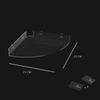 Clear Acrylic Shelves for Wall,Invisible Mounted Display Ledge Kids Bookshelf for Bathroom,Living Room,Bedroom,Kitchen,Study