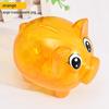 Transparentes Schwein Spielzeug zum Geschenk Kinder Münzen Sparschwein Requisiten Klares Schwein Plastik Sparschwein Münzgeld Bargeld Sammlerstück Spardose
