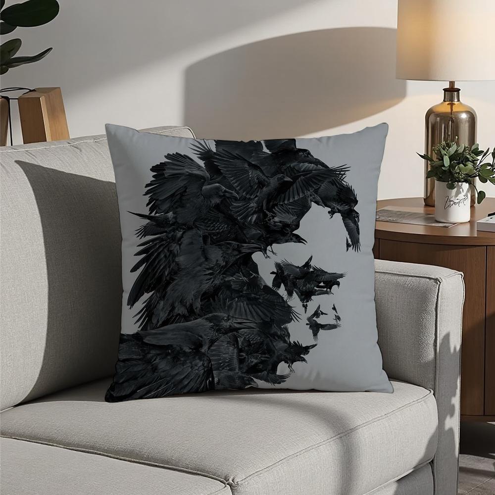 

Movie The C-Crow Pillow Case 3D Print Polyester Fiber 40*40cm Home Sofa Throw Decoration Festival Gift 12x12Inch
