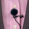 Outdoor Microphone Furry Windscreen Muff Microphone Furs Wind Cover for LARK 150 Lavalier Microphone Windscreen
