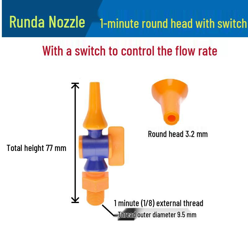 Low Pressure Fan-Shaped Air Knife Nozzle - Flat Jet Liquid Spray Head