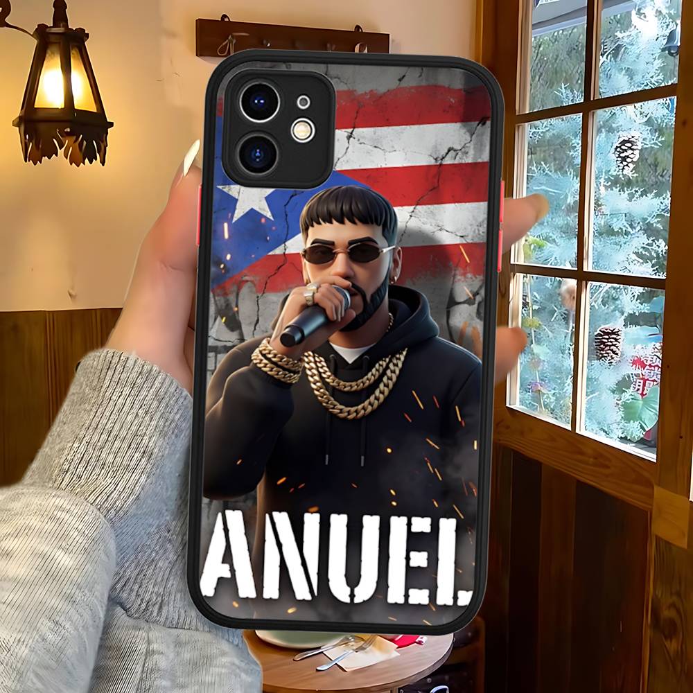 

Rapper Singer A-AnuelS AA Phone Case For IPhone 13 12 X XS MAX Pro Max 16 15 11 14 Pro Max Shockproof Matte Cover iphone 14