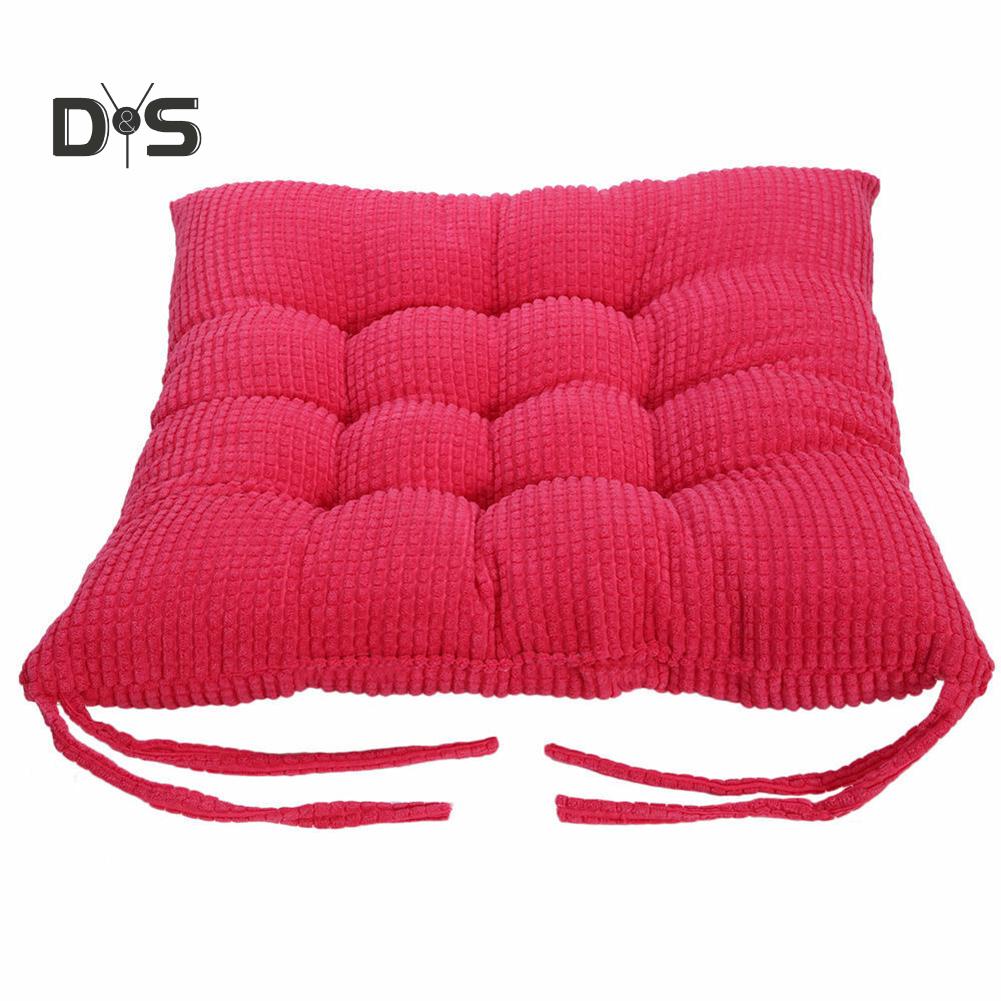DYS Home Decor 40x40cm Pure Color Square Silná podložka na sezení Polštář Vázanka na židli