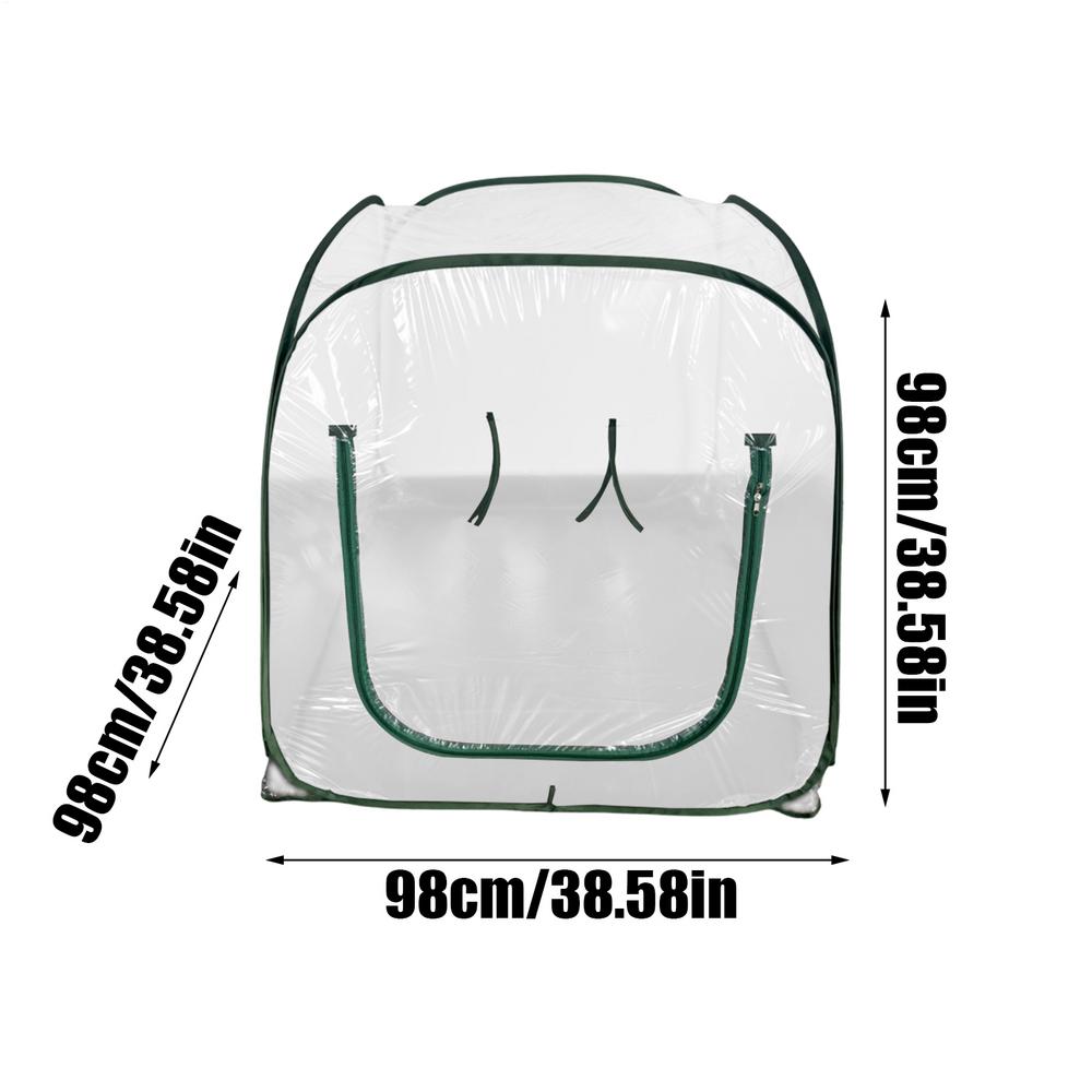 

PVC Foldable Transparent Greenhouse Mini Warm Flower Room Garden Cover Insect Proof Succulents Plant Outdoors Greenhouse