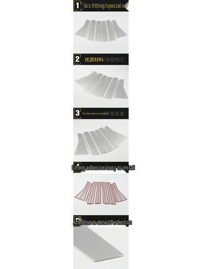 17 CRV Stainless Steel Window Trim Anti-Scratch Strips