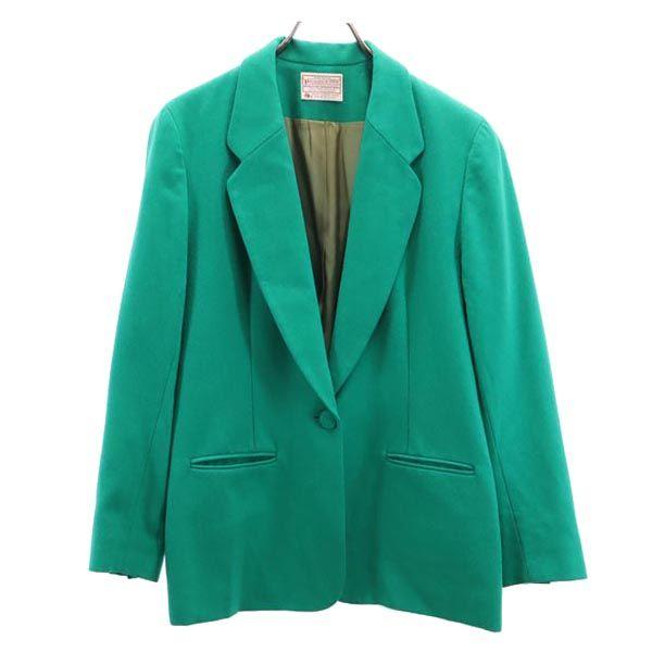 PENDLETON Made in the USA virgin wool tailored jacket 8 green blazer Women Used