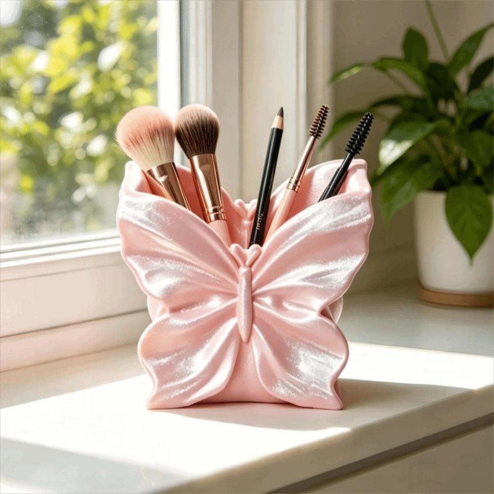 3D-printed Butterfly-shaped Organizer Creative Butterfly Pen Holder Makeup Brush Storage Box  Gift