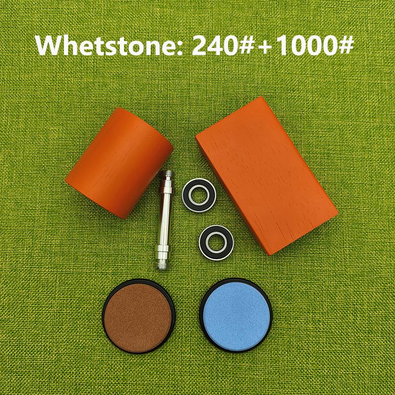 Rolling Knife Sharpener For Straight Edge Knife Sharpener Kit With 15/20° Degree Magnetic Angle For Kitchen Knives Whetstone Set