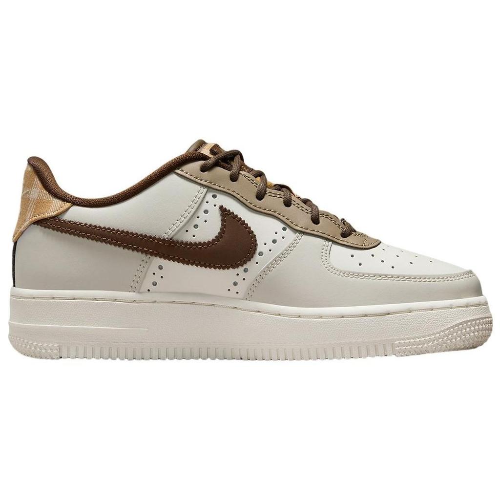 Nike Air Force 1 LV8 GS Brogue Kinder Sneakers Creme Sail Cacao-Wow FV3702-121