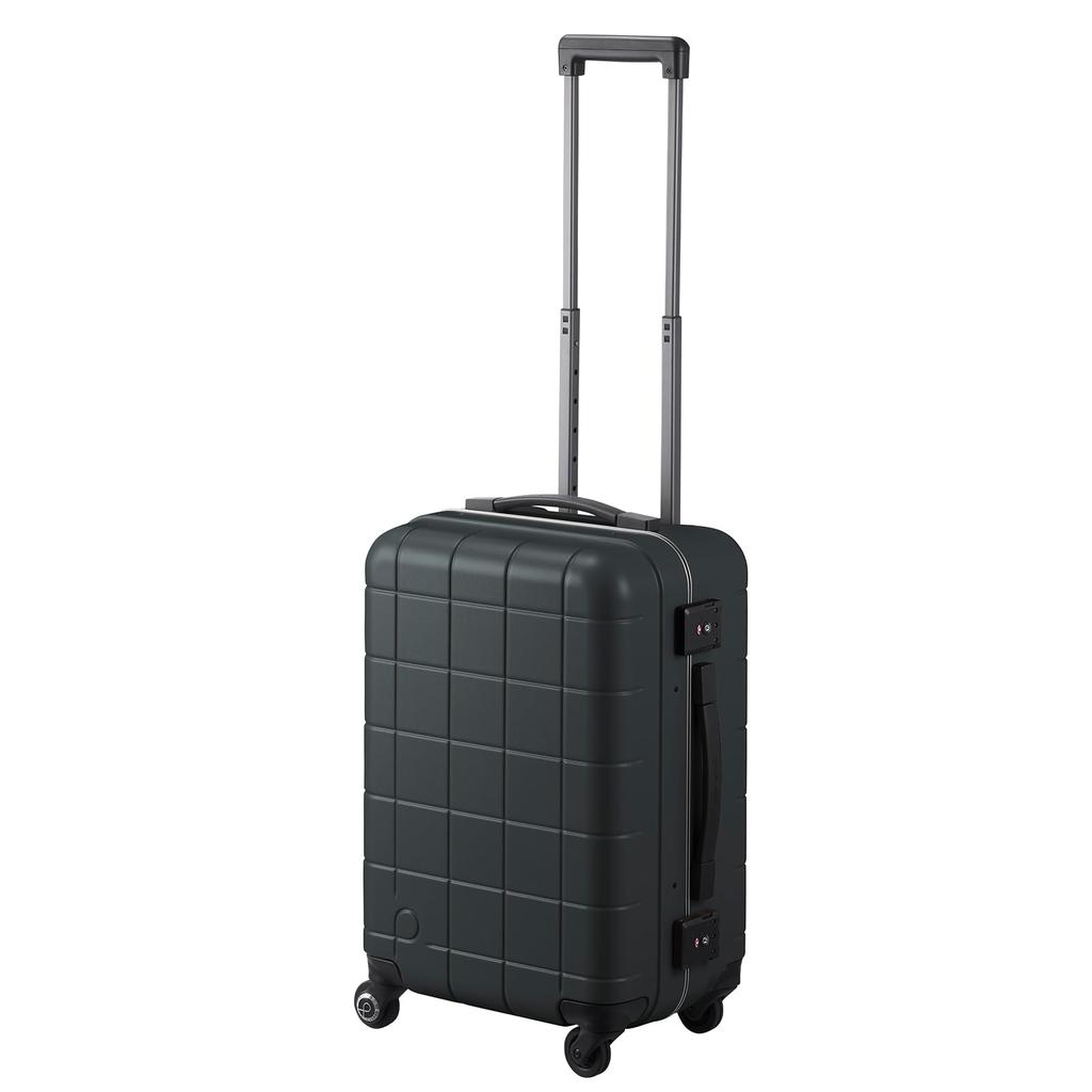 Suitcase S Size 1 Night 2 Days 2 Nights 3 Days 35L Frame Caster Stopper 10 Year Warranty Made In Japan Carry Case Carry Bag Checkered Frame Warranty