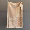 Autumn new fashionable geometric texture splicing scarf women's imitation cashmere warm fashion versatile outer shawl scarf
