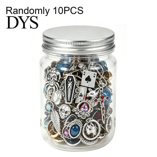 Mystery Jewelry Box 10/15/20/25/30/35Pcs Jar for Women, Mixed Necklaces Earrings Rings Bracelets Set, Lady Gift Gothic Ocean Theme Kit with