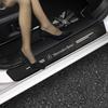 Car Door Sill Scuff Plate Decor Carbon Fiber Stickers For Mercedes Benz A B C E S Class CLA CLS SLK GLA GLC GLB GLK AMG W204 W20