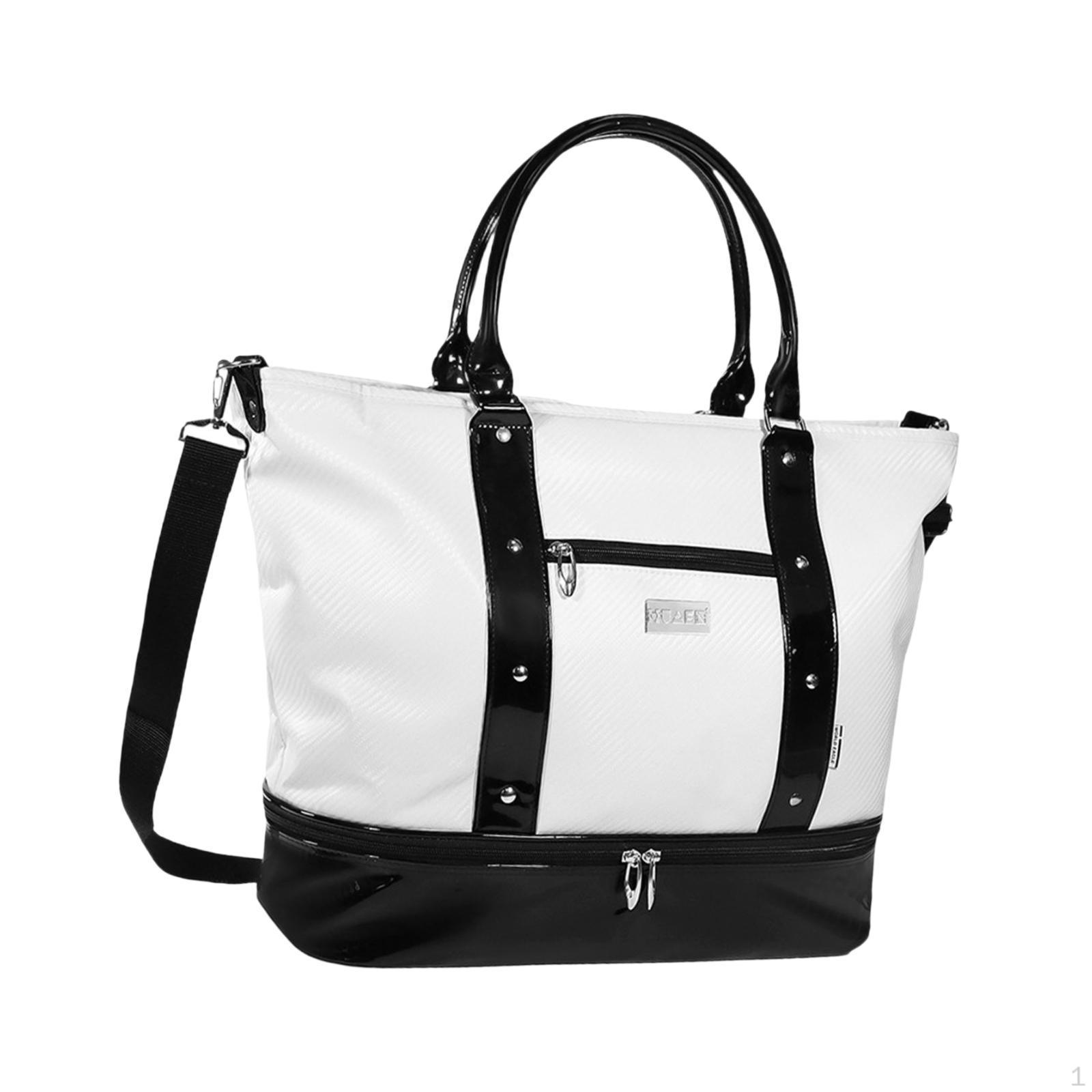 

Спортивная сумка для мужчин и женщин, переноска для одежды для гольфа, несколько карманов, отделение для обуви, спортивная дорожная сумка белый