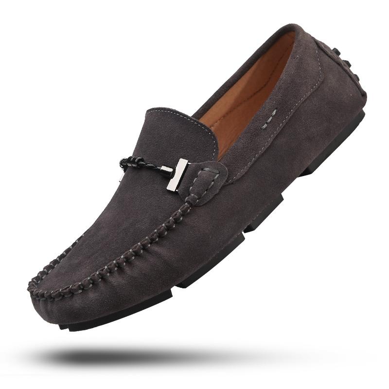 Genuine Leather Fashion Loafers Men Classic Business Flats Driving Shoes Man Vintage Designer Slip On Office Casual Men's Shoes