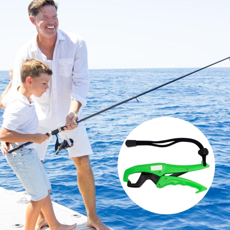 Plastic Fishing Pliers Fish Grabber Tool Nonslip Handle Fishes Lip Gripper Portable Fish Lip Clip Holder Controllers