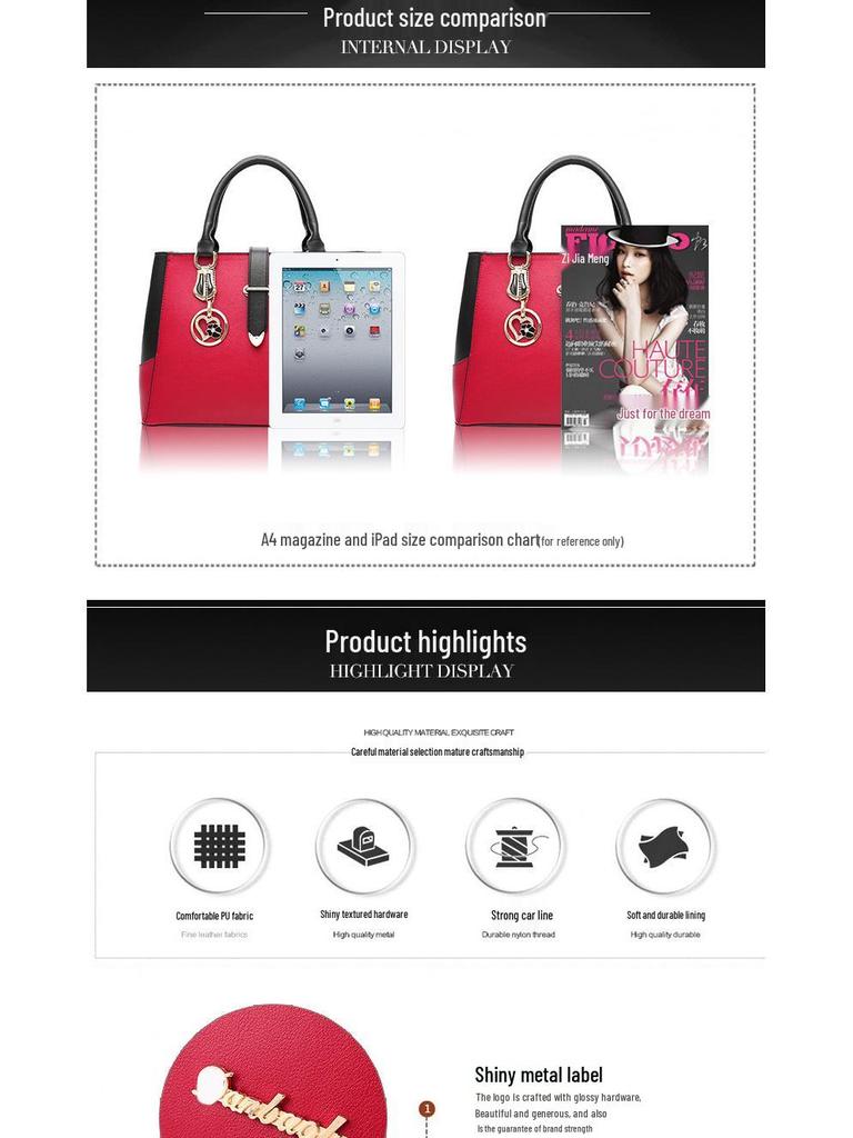 2025 Women's Handbag: Korean Fashion Autumn/Winter Large Capacity Shoulder/Crossbody Bag