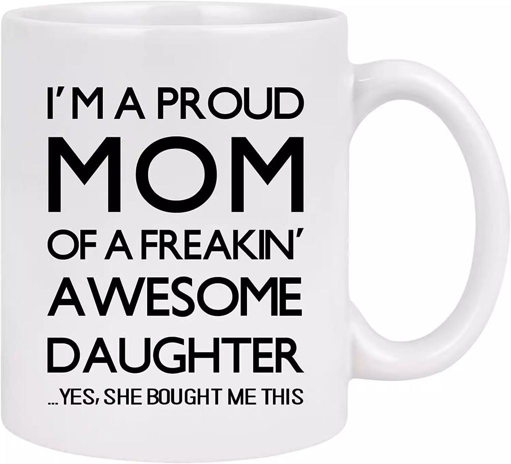 Mom Happy Mother'S Day Ceramic Coffee Mug Mother Water Mug Ugly Children Mummy