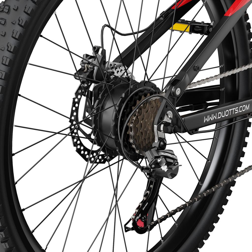 DUOTTS E29 27.5 Inch Off Road Electric Bike, 13.5Ah Removable Battery, 14 Speed, Max 90km Range