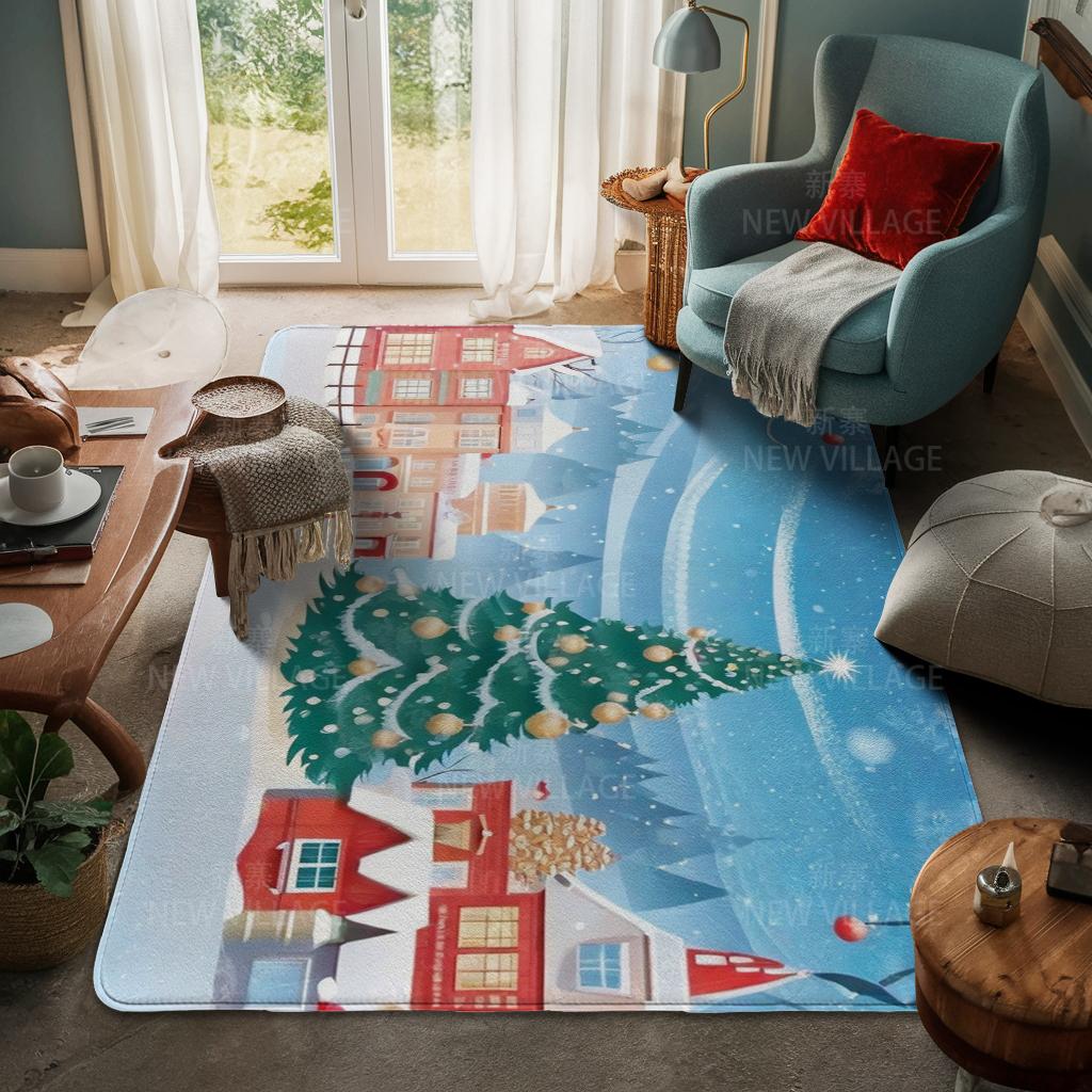 

Ковер у входа в дом Домашний коврик у двери Гостиная Ванная Комната Ноги ванная комната Нескользящие коврики с водопоглощением для ванной Счастливого Рождества зима 400mmx600mm