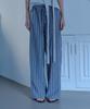 Beleuso Straight Drawstring Pants (Grey, Mist Blue)