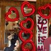 40 inch hollow out love balloon birthday party shopping mall holiday photo confession Valentine's Day decoration helium ballon