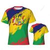 Maglietta Sportiva Aderente Uomo Colori Bandiera Mauritius Numero Nome Personalizzato T-shirt Donna Maglia Per Fan di Calcio