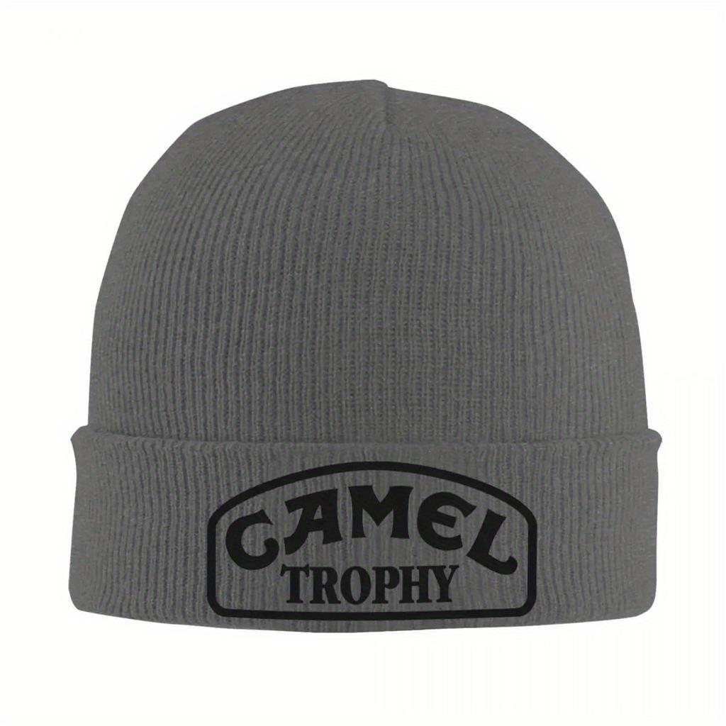 Camel Trophy Warm Knitted Cap Hip Hop Bonnet Hat Autumn Winter Outdoor Beanies Hats for Unisex Adult