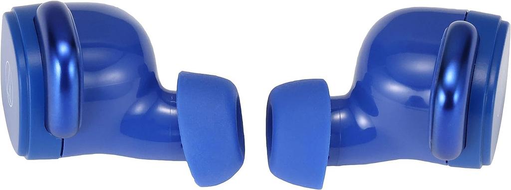 Ekte Trådløse Ørepropper Bluetooth Rask Lading IPX4 Vanntett Opptil Timer med Avspilling Lav Latens Rask Paring Støtte Blå BL Audio-Technica ATH-SQ1TW