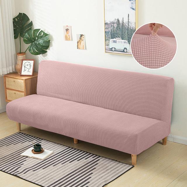 Jacquard-Stoff-Sofa-Bettbezug, klappbarer Sofa-Sitzbezug, Stretch-Bezug, Couch-Schutz, elastischer Futon-Bankbezug für Zuhause