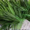 50Pcs/lot Artificial Bamboo Leaf Simulation Plastic Bamboo Leaves Branches For Wedding Ornaments Home Garden Office Decorations