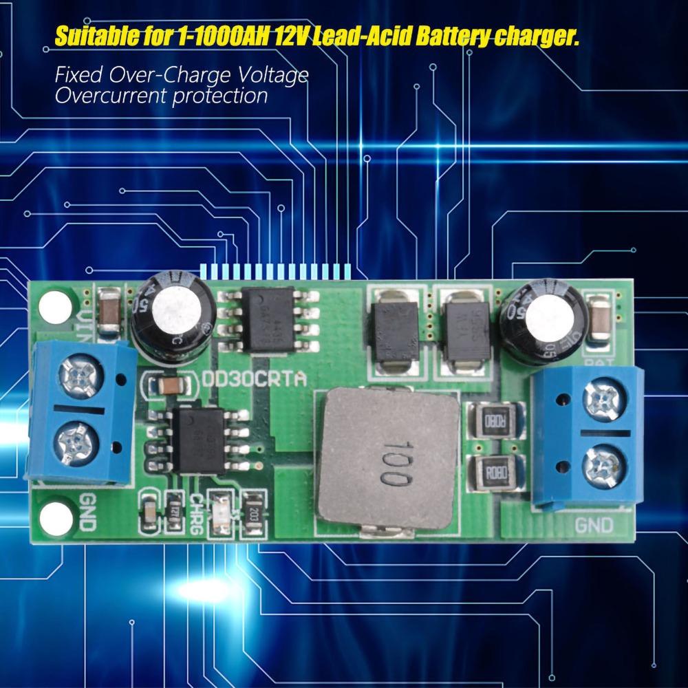DD30CRTA Battery Charger Module 1-1000AH 3A 12V Lead Acid Battery Terminal Included Lead Acid Battery Module Lead Acid Battery
