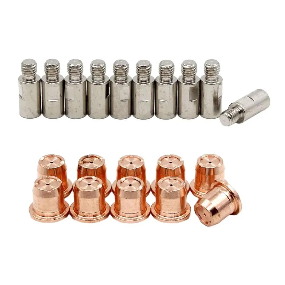 20pcs Plasma Electrode PR0105 Tip PR0102-10 For Trafi Met S45 25 Plasma Cutting Torch High Quality Welding Consumables