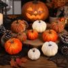 Halloween Holiday Decorative Pumpkins Small Velvet Pumpkin Thanksgiving Table Centerpiece Soft Cool Patterns
