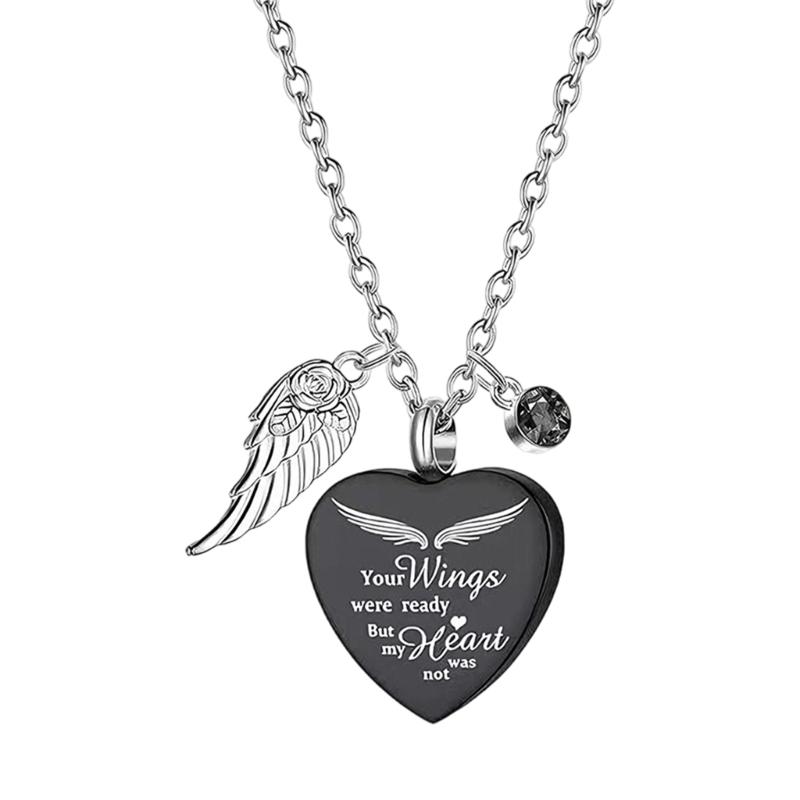 Sentimental Pet Memorial Pendant Necklace for Departed Pet Loss Remembrances Cremation Jewelry for Emotion Suport