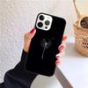 Minimal Aesthetics Flowers Phone Case for iPhone 17 Air 16 PRO MAX 15 14 PLUS 12 11 13 Back Cover Fundas Shell Coque
