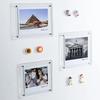 Ticket Commemorative Storage Holder Transparent Acrylic Magnetic Photo Frame Fridge Sticker Display Frame Home Decoration