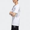 Adidas Neo Hand-Drawn Pattern Letter Print Sports Casual Short Sleeve T-Shirt Men T-Shirts White GJ8887